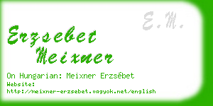 erzsebet meixner business card